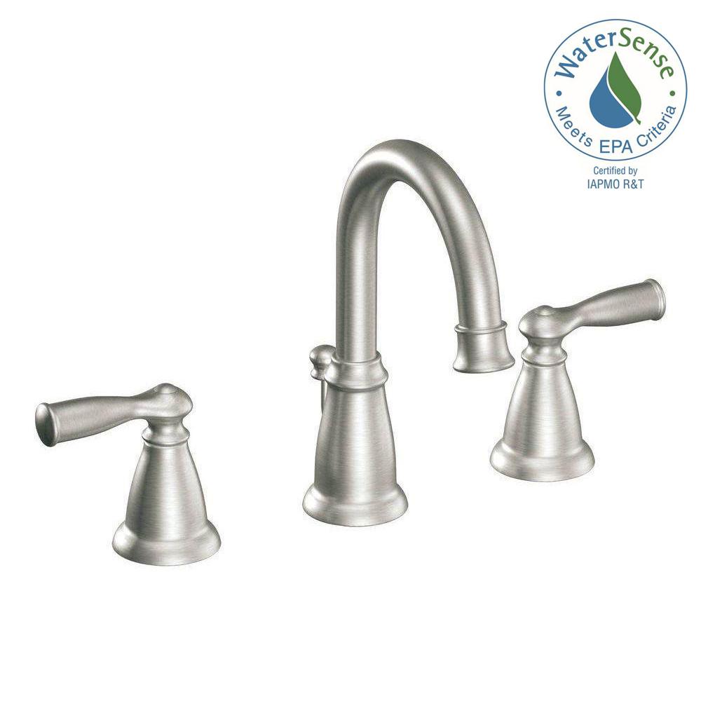 Moen Eva Collection Bathroom Faucet Two Handle Chrome Lead Free