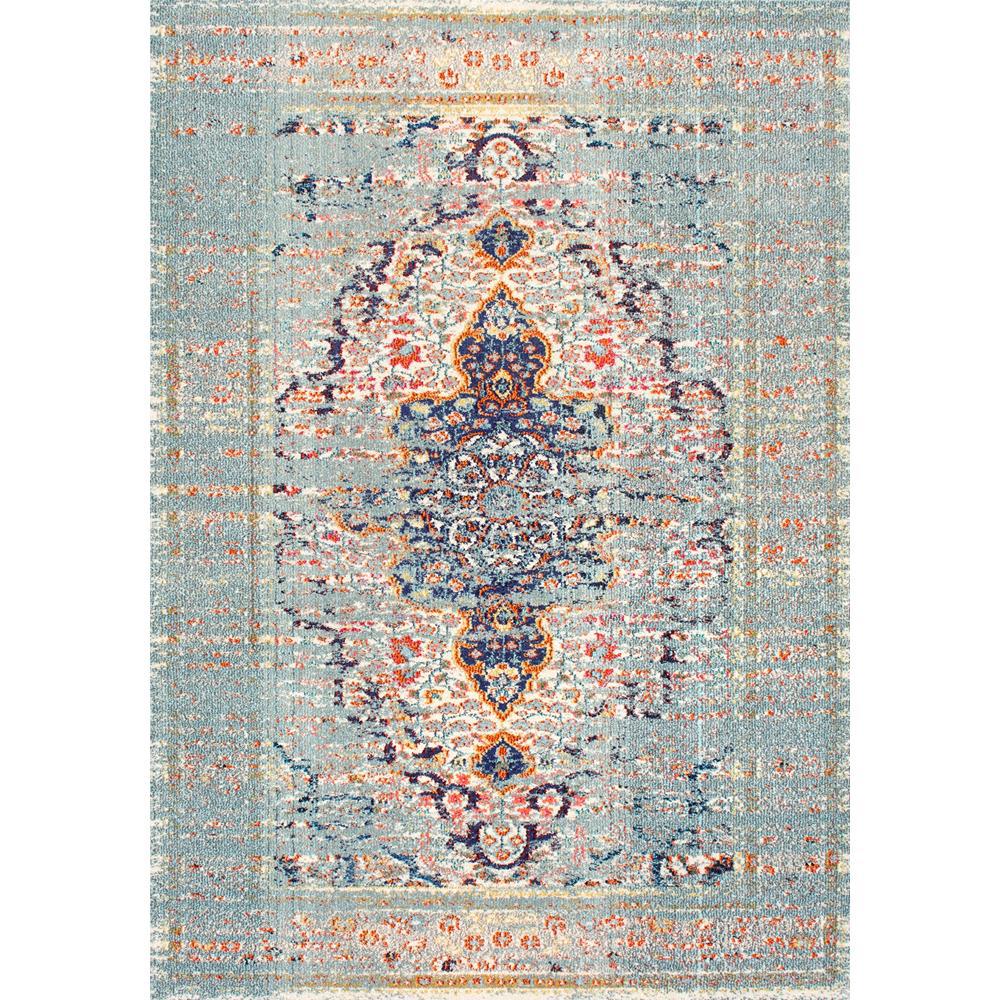 Nuloom Distressed Persian Sarita Gray 12 Ft X 15 Area Rug