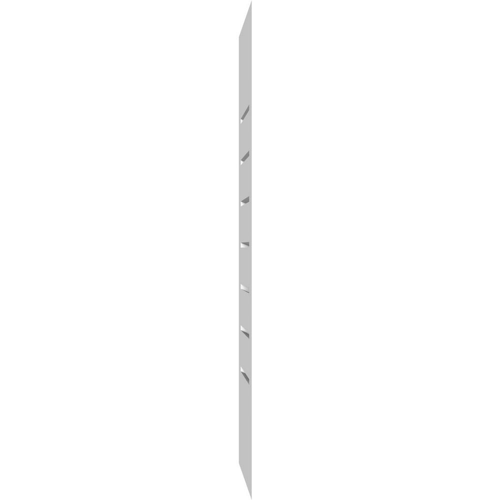 24 W Inch x 30 H Inch Ekena Millwork GVPVE24X3002SF Vertical Surface Mount PVC Gable Vent Factory Primed White