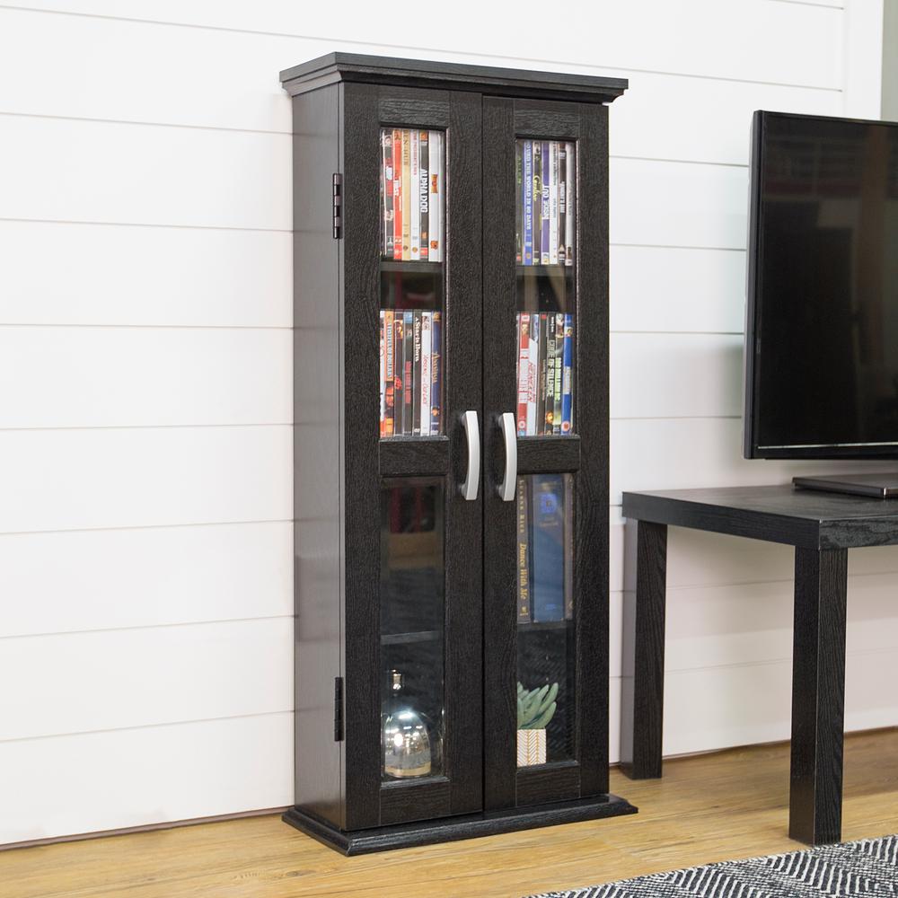 Walker Edison 41 Wood Media Storage Accent Cabinet With