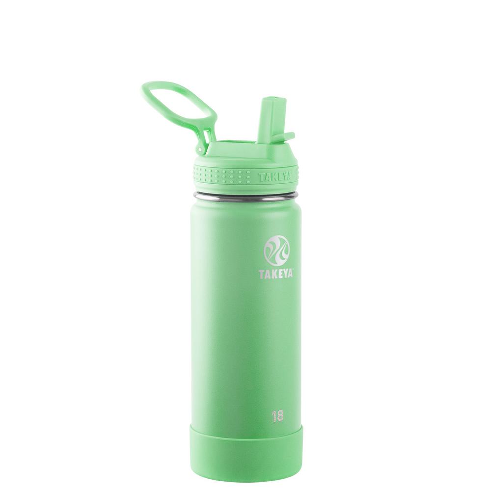 Takeya Actives 18 oz. Mint Insulated Stainless Steel Water Bottle with