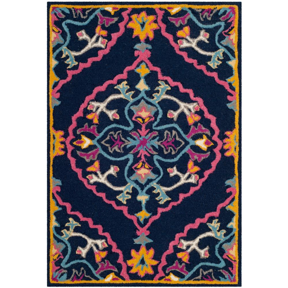 Safavieh Bellagio Navy Blue Multi 2 Ft X 3 Area Rug