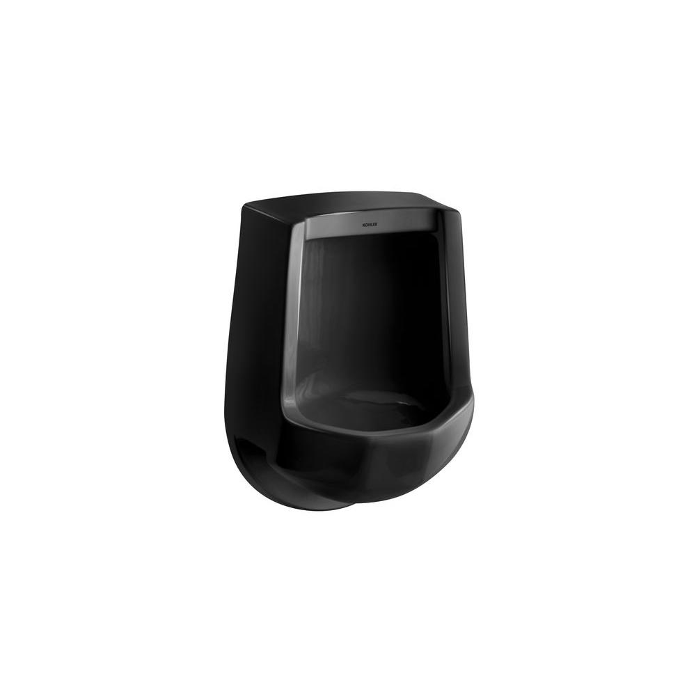 KOHLER Freshman 1.0 GPF Urinal with Rear Spud in Black BlackK4989R7