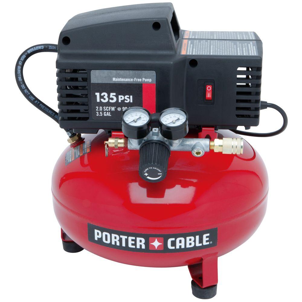 Porter-Cable 3.5 Gal. 135 PSI Pancake Electric Air Compressor-PCFP02003