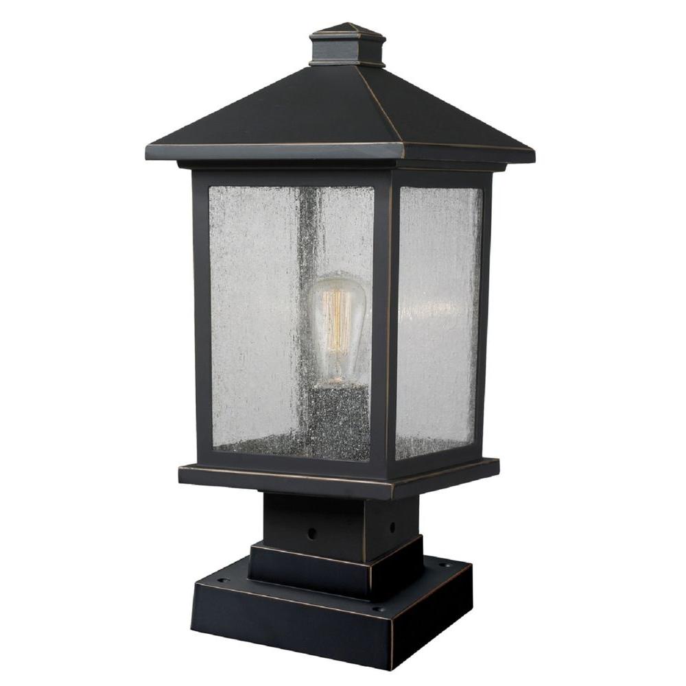 Filament Design Malone 1 Light Oil Rubbed Bronze Outdoor Pier Mount Filament Design Malone 1 Light Oil Rubbed Bronze Outdoor Pier Mount