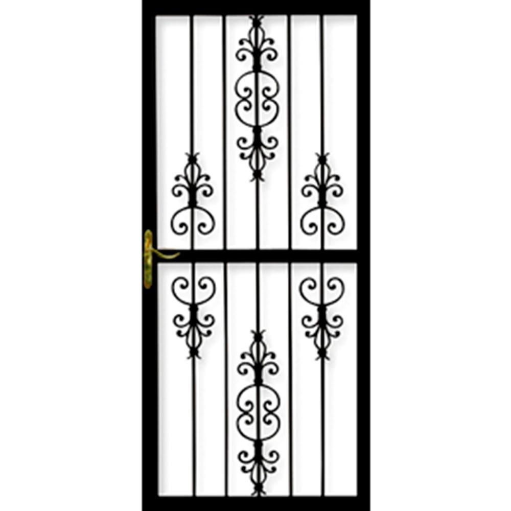36 X 84 Black Security Doors Exterior Doors The Home Depot