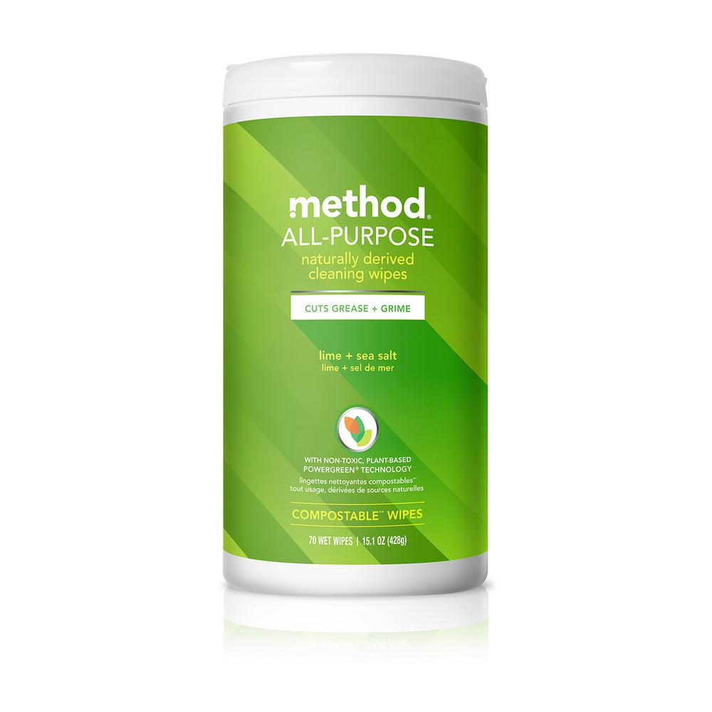 Method All Purpose Wipes Lime and Sea Salt - 15.1oz/70ct
