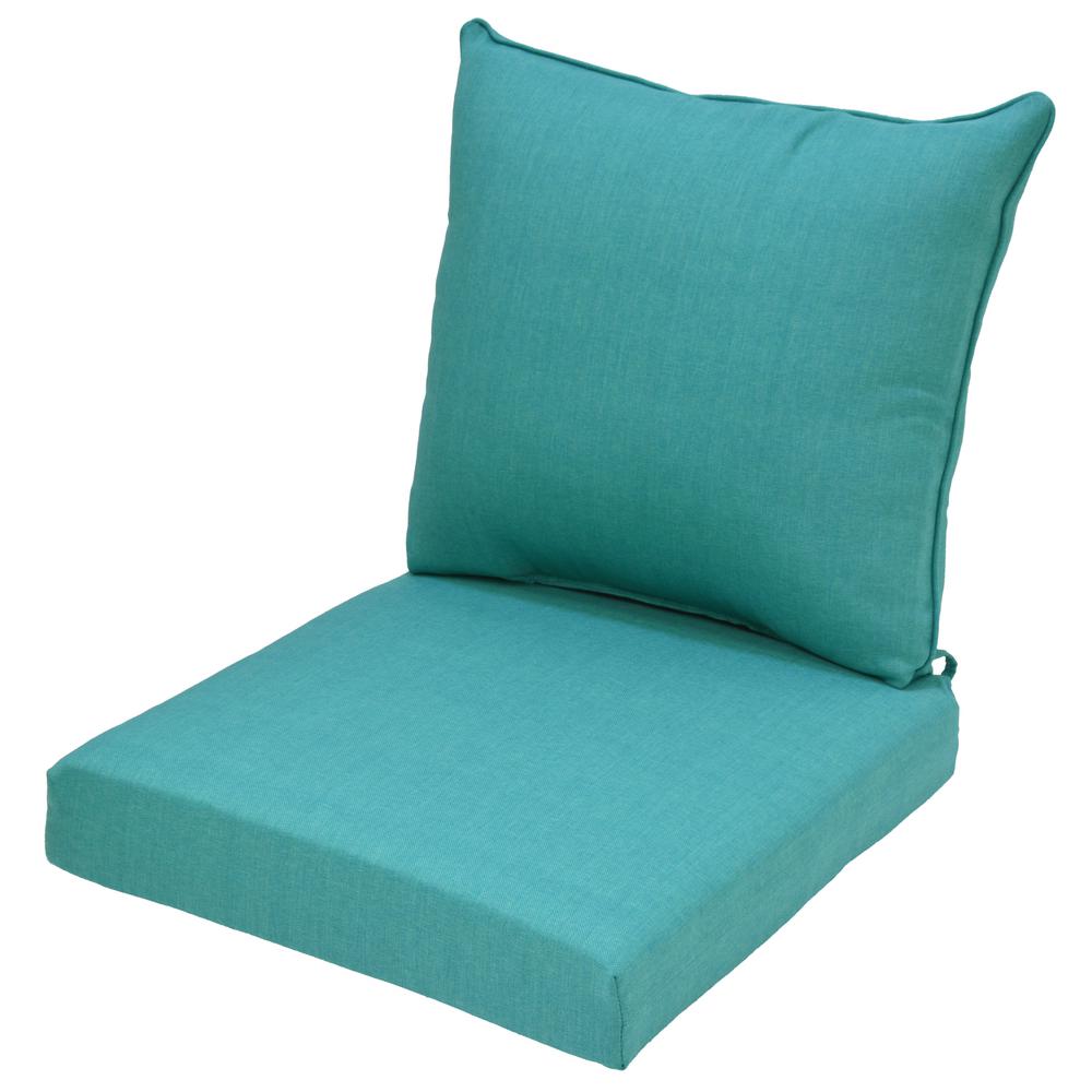 Plantation Patterns Llc Green Outdoor Cushions Patio Seagl 2 Piece Deep Seating Outdoor Lounge Chair Cushion