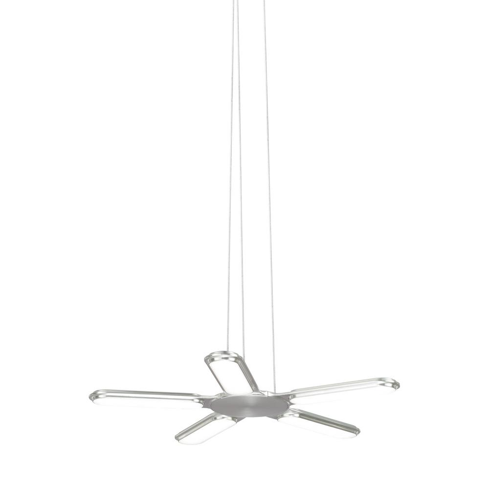 UPC 077073998664 product image for LBL Lighting Torque 27 Collection 45-Watt Satin Nicke Integrated LED Pendant | upcitemdb.com