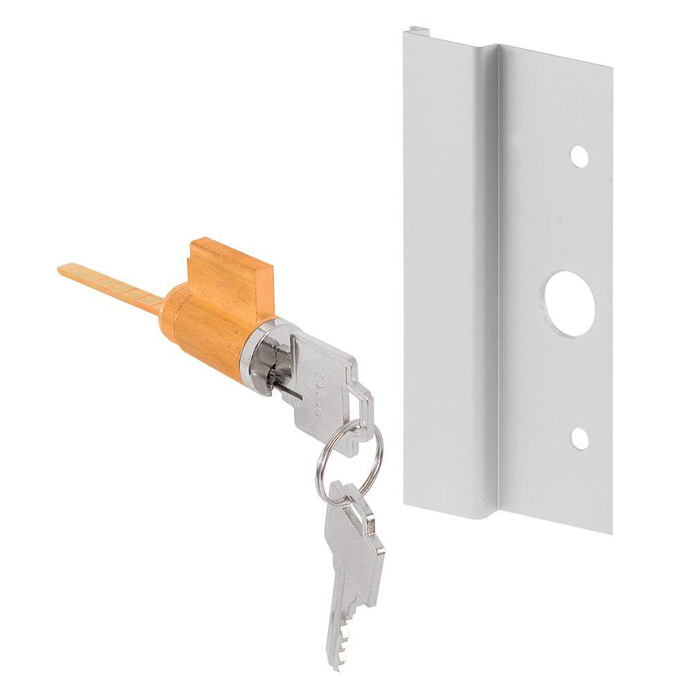 PrimeLine Brass Die Cast Sliding Door Keyed Locking UnitE 2680 The Home Depot