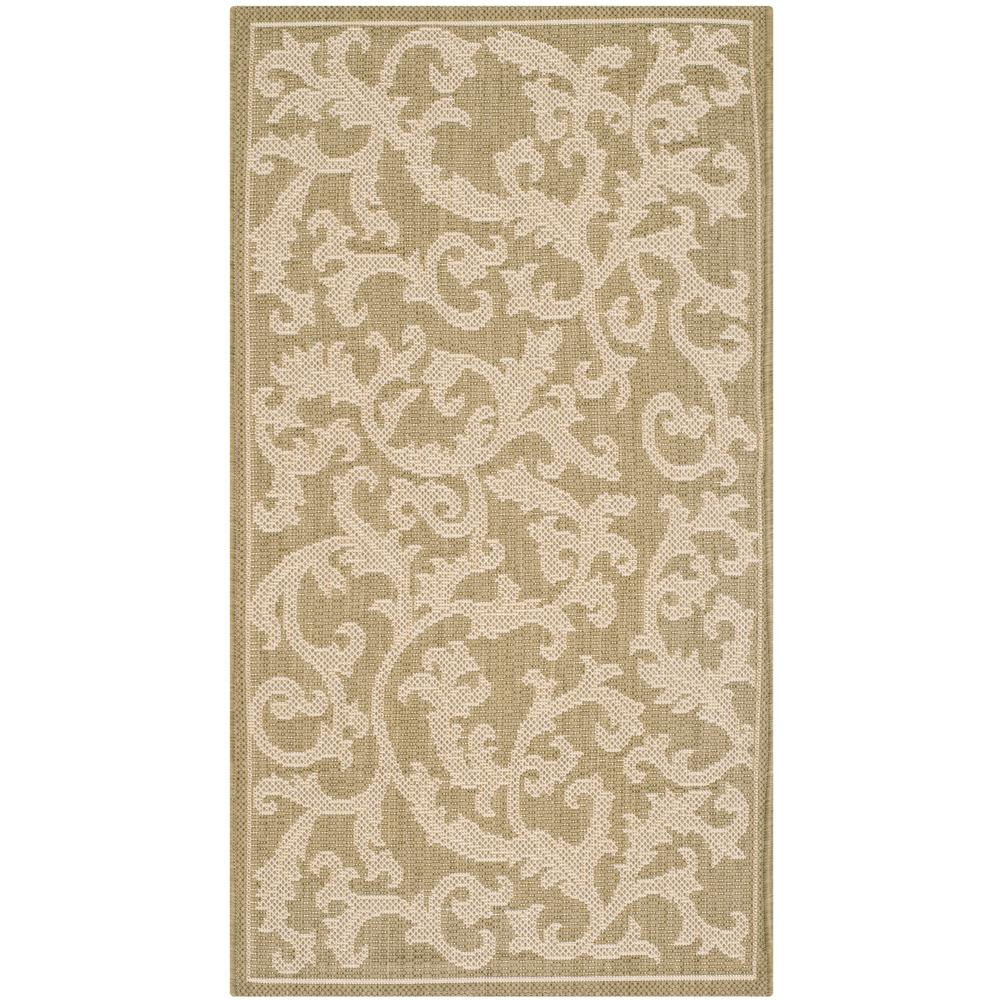 Safavieh Courtyard Natural/Olive 5 ft. x 8 ft. Indoor/Outdoor Area Rug