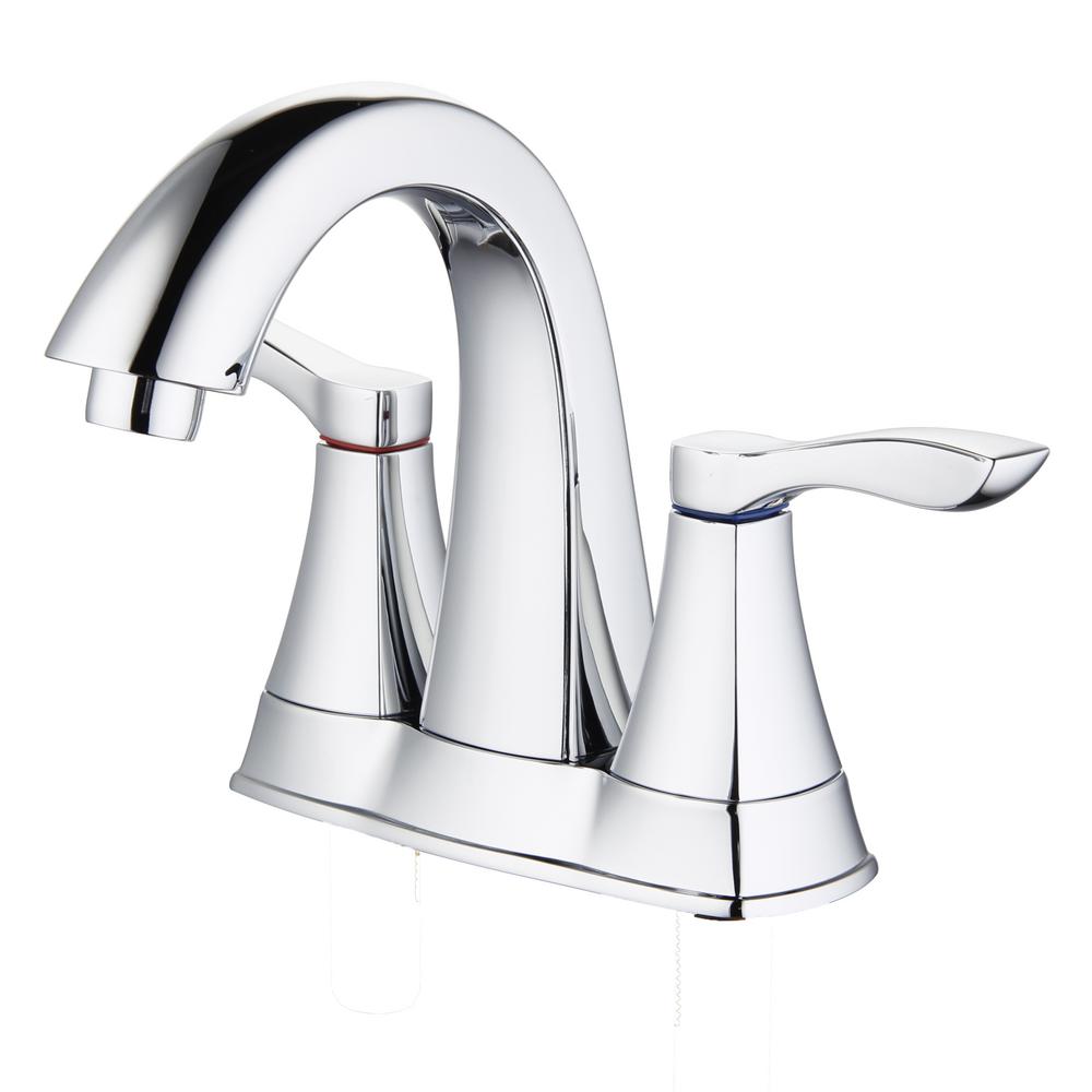 Innova Moonstone 4 In Centerset 2 Handle Bathroom Faucet With Pop