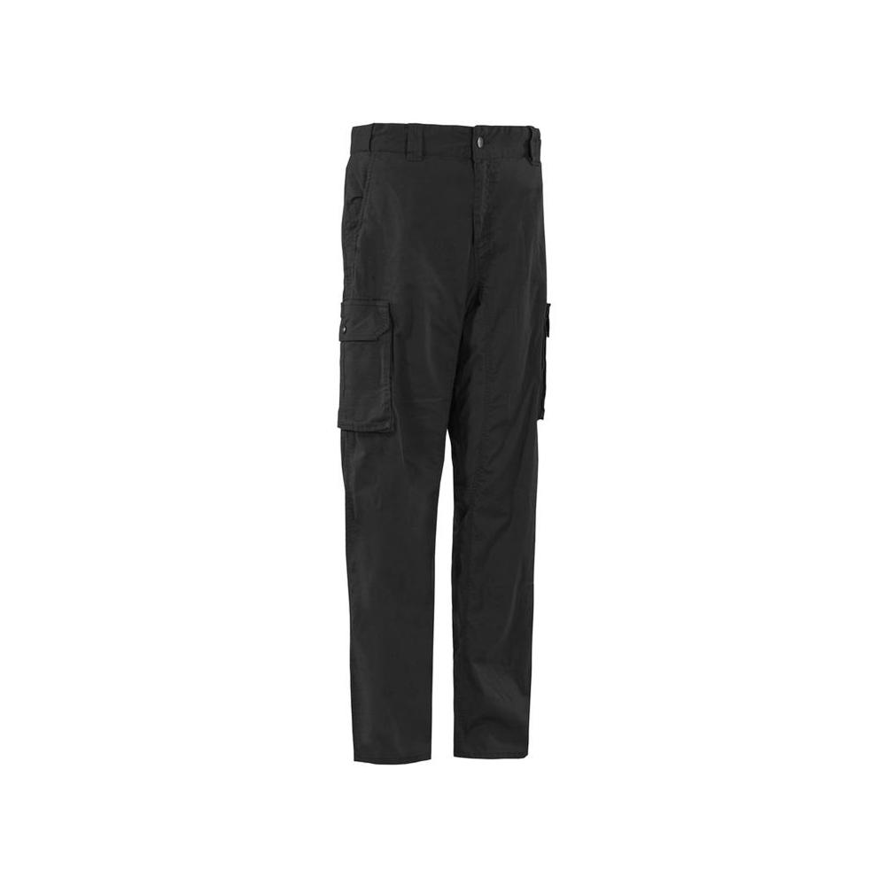 black cotton cargo trousers