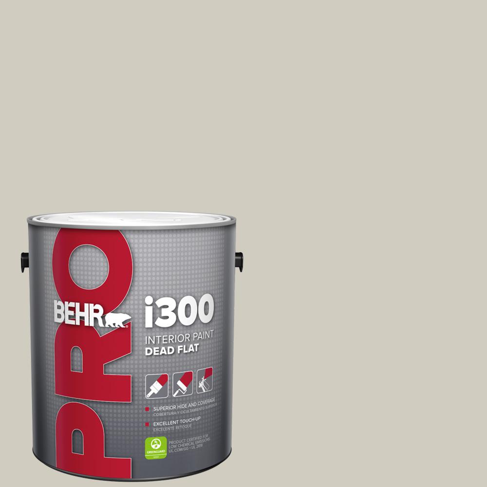 BEHR PRO 1 gal. N3202 Toasty Gray Dead Flat Interior PaintPR31001