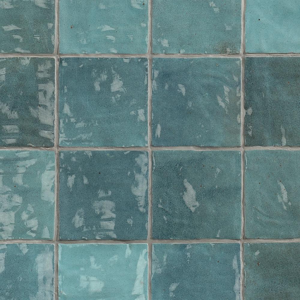 Turquoise Tile Flooring The Home Depot