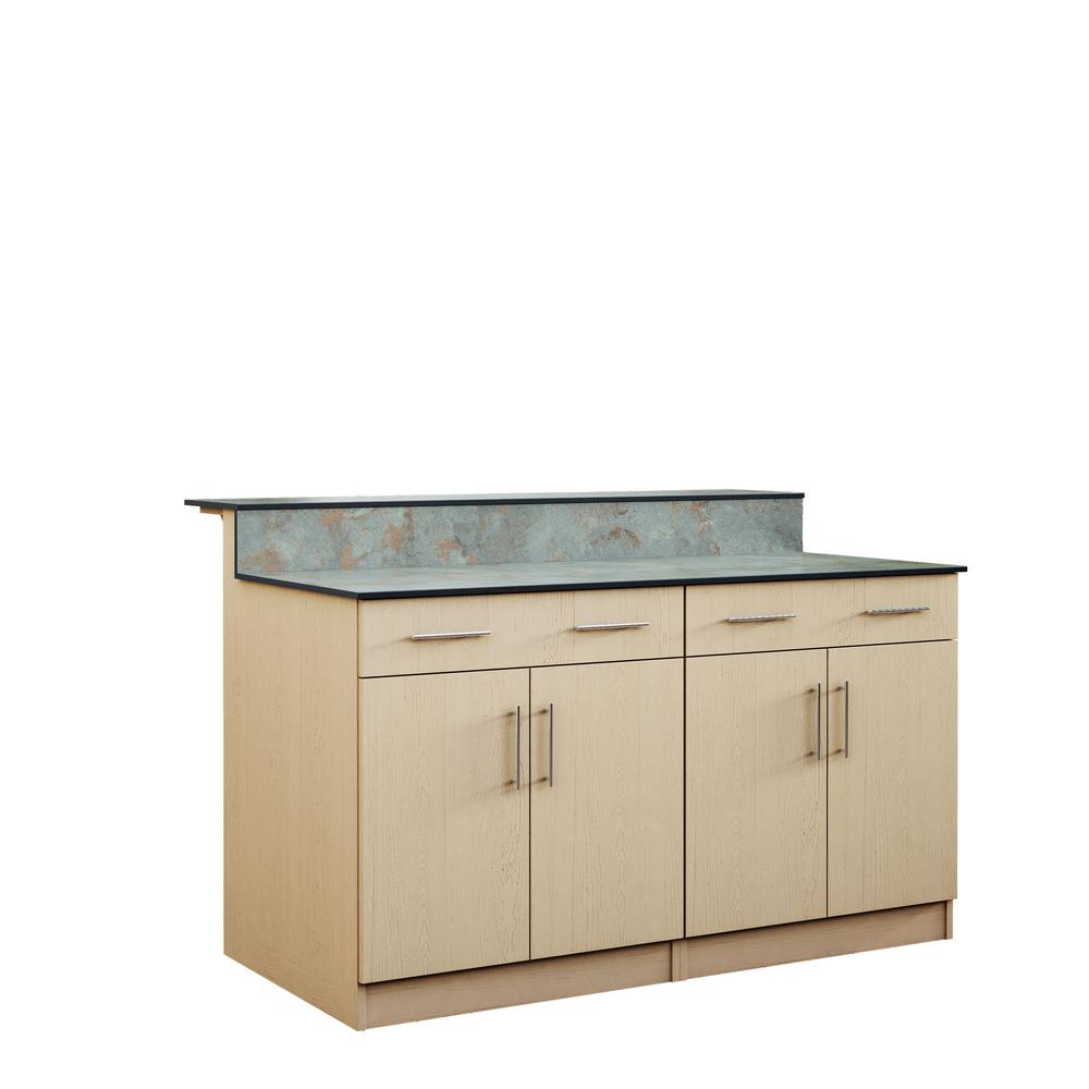 Weatherstrong Miami 59 5 In Outdoor Bar Cabinets With Countertops