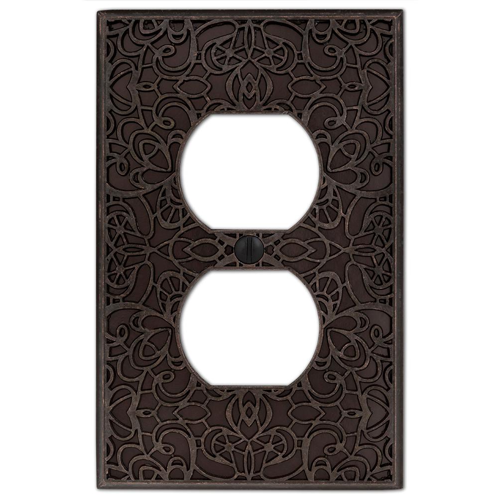 Amerelle Momfort 1Duplex Wall Plate, Aged Bronze73DDB The Home Depot