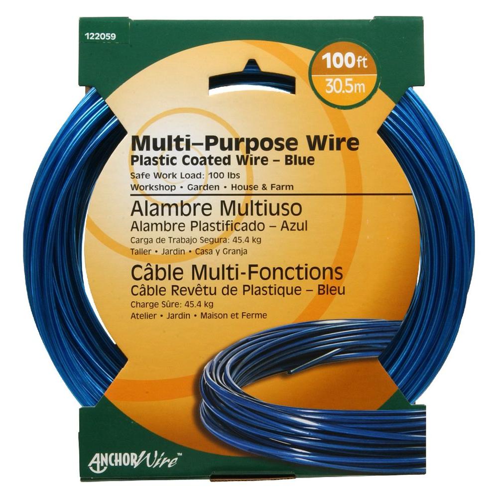 The Hillman Group 100 Ft Plastic Coated Galvanized Wire 122100 The