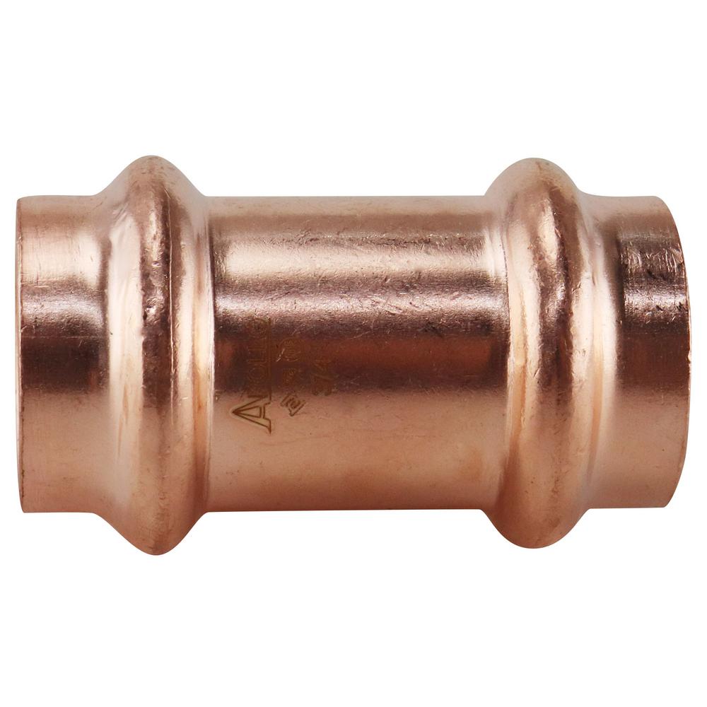 Apollo 3/4 in. x 3/4 in. Copper Press x Press Repair Coupling with No StopXPRC34NS The Home Depot