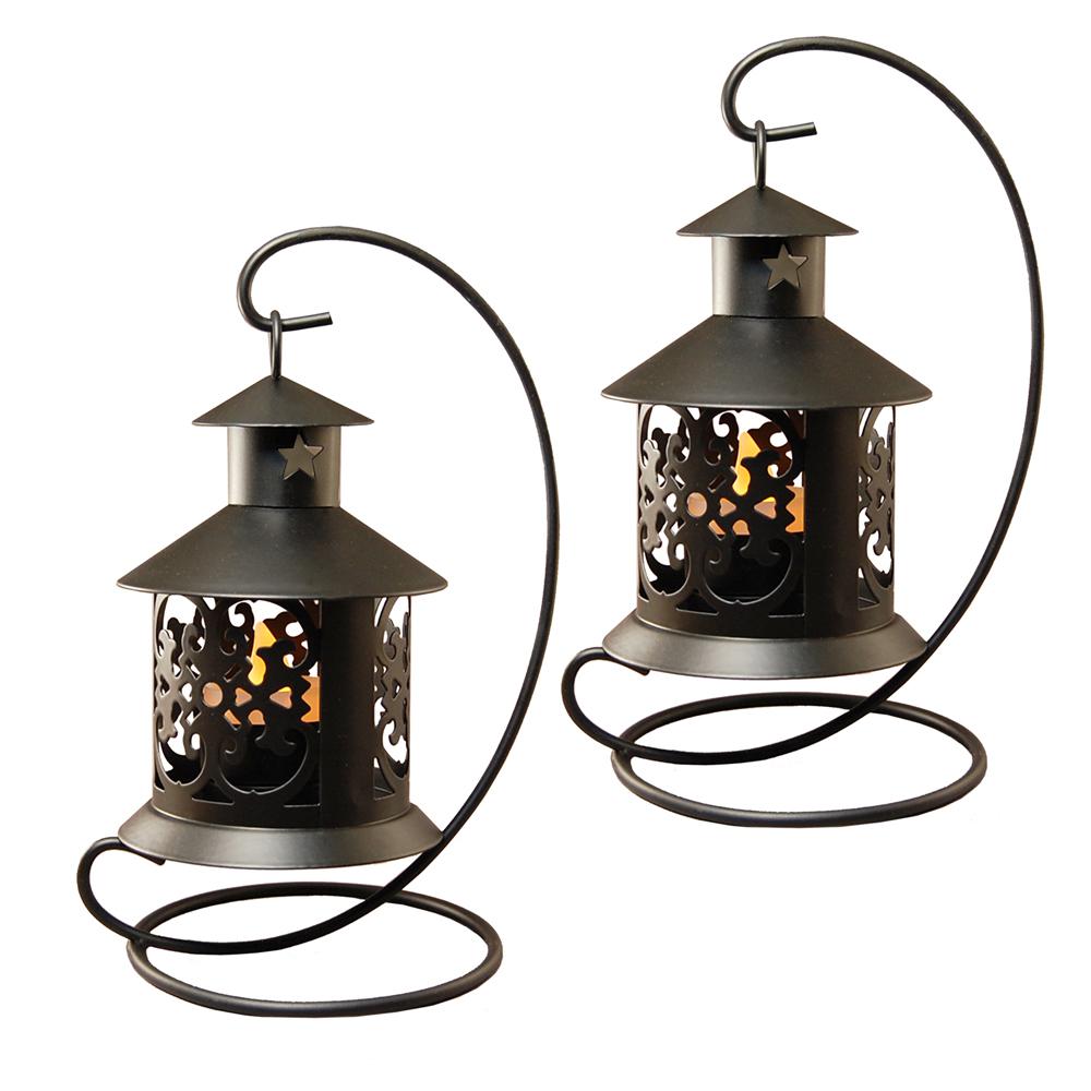 LUMABASE 7 in. Hanging Metal Lantern (2Count)91002 The Home Depot