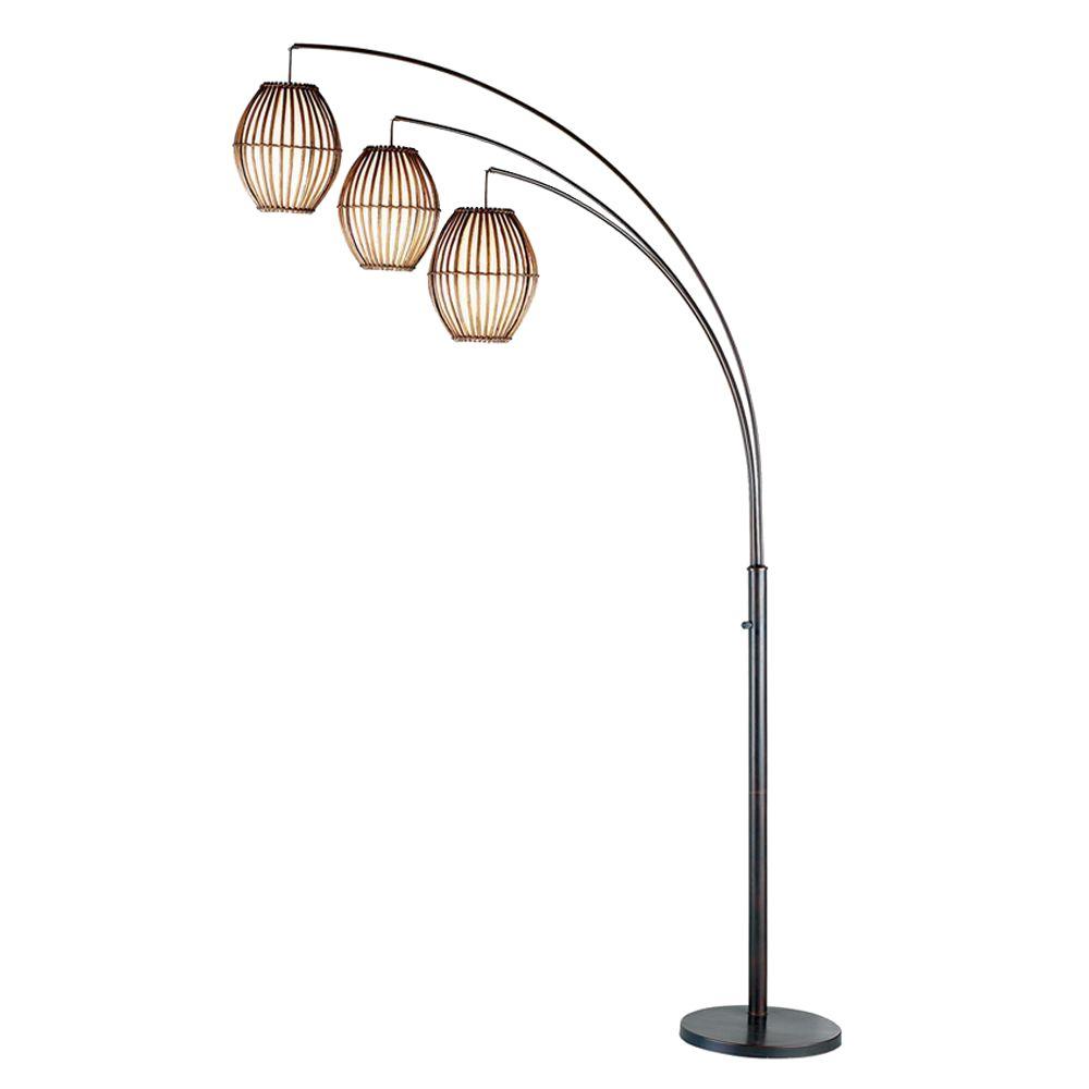ARTIVA 92 in. Matt White Aurora LED Arch Tree Floor Lamp LED806108FW - The  Home Depot