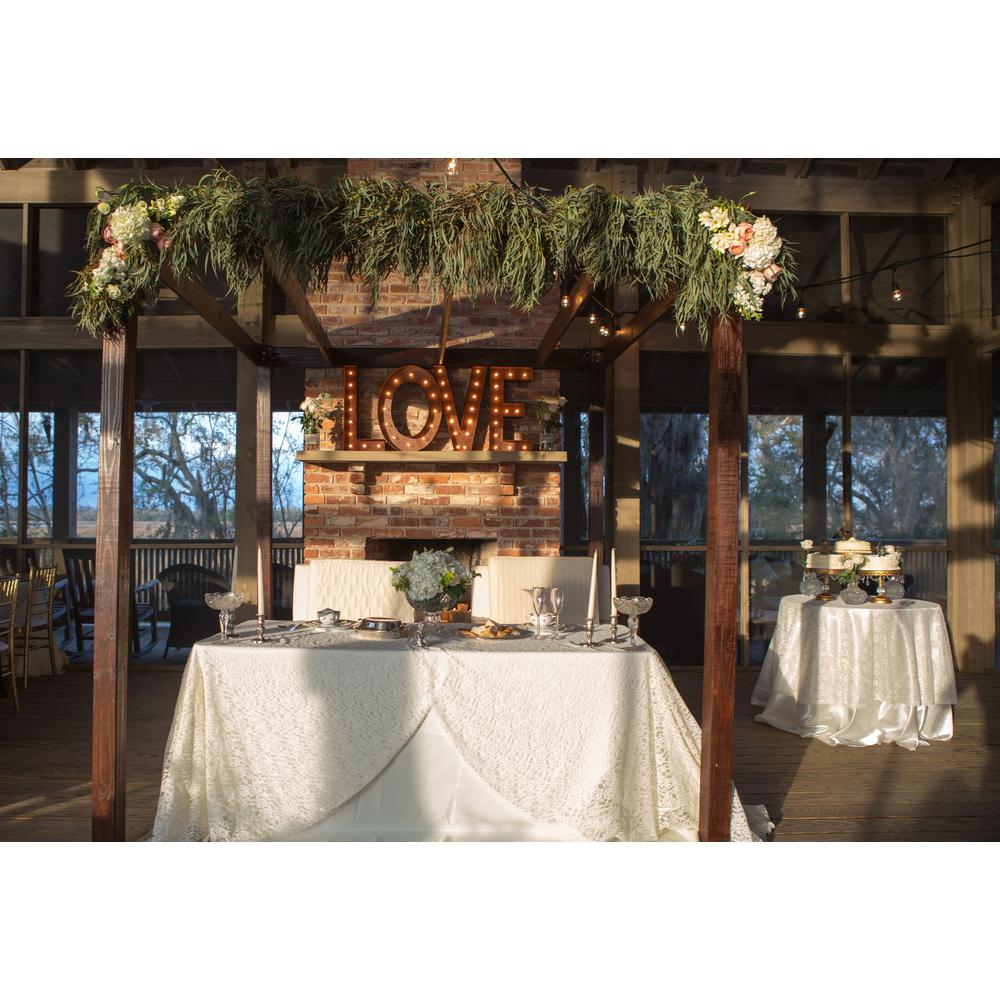 Treks Indoor And Outdoor 2 Ft Rusted Steel Love Letters Plug In Rusted Steel Love Letters Plug In Marquee Light