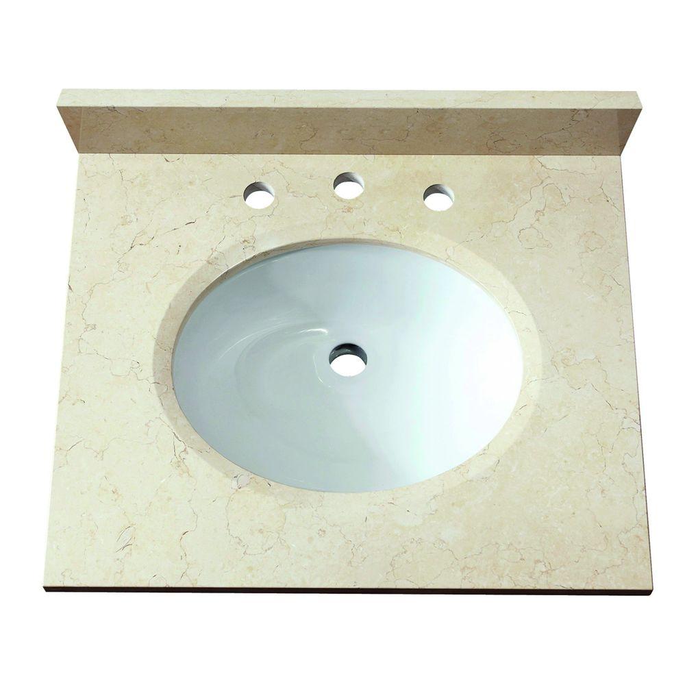 Avanity 25 in. Marble Stone Vanity Top in Beige without BasinSUT25GB