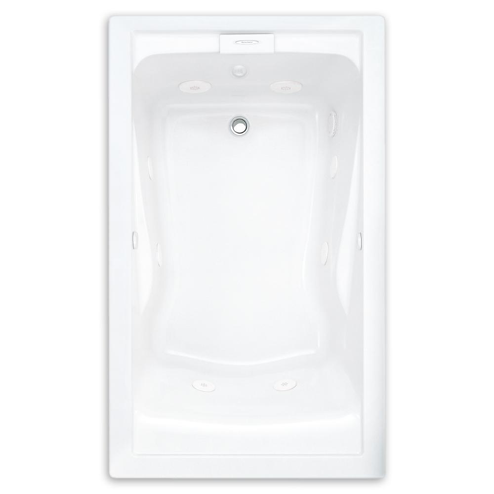 American Standard EverClean 60 in. x 32 in. Reversible Drain Whirlpool Tub in White