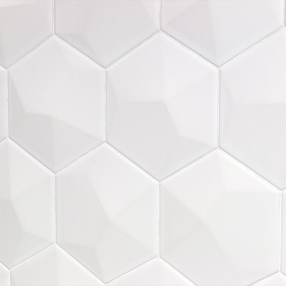 Matte Black Ceramic Wall Tile 38 Pieces, Black & White Tile Designs