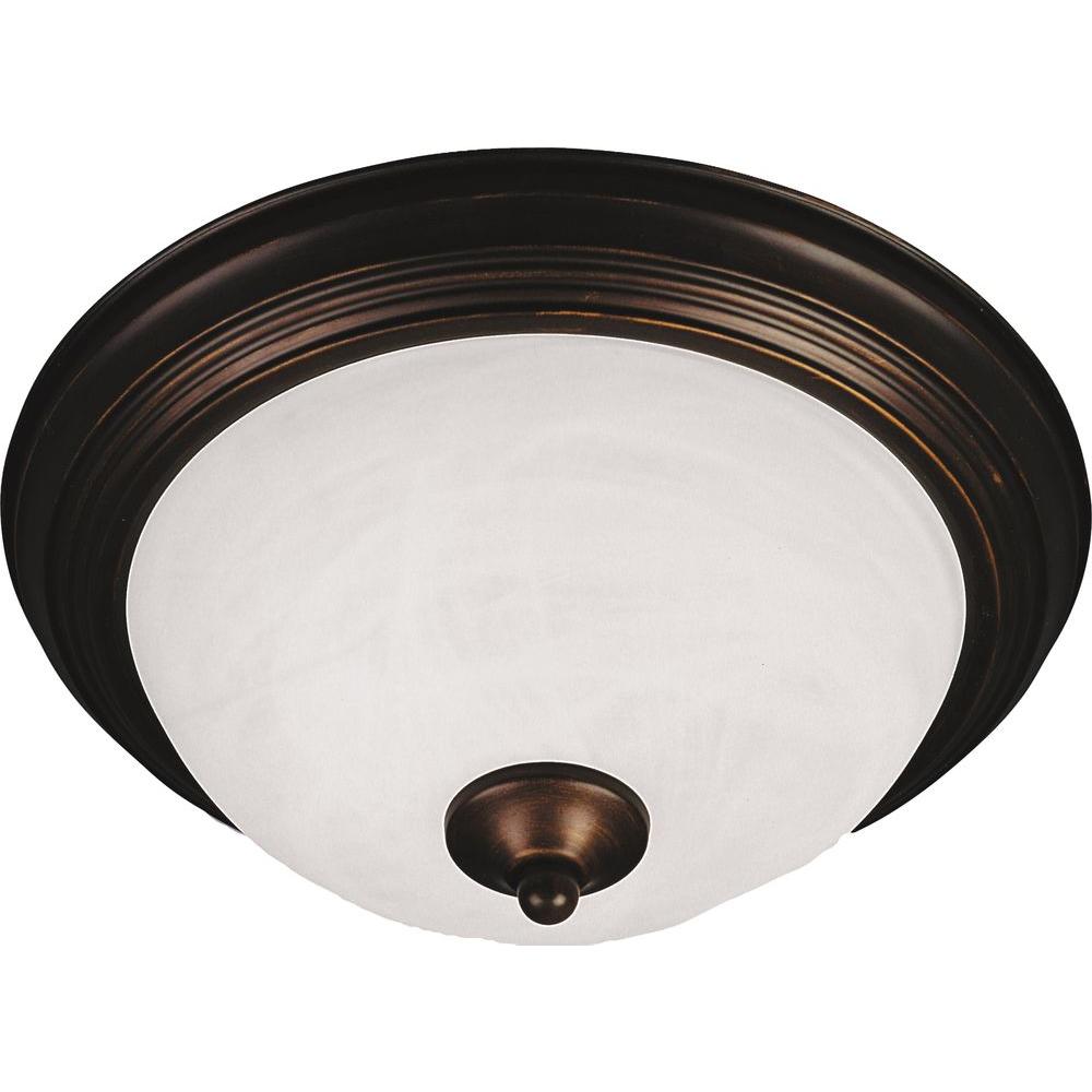 Maxim Lighting Essentials 2Light OilRubbed Bronze Flush Mount