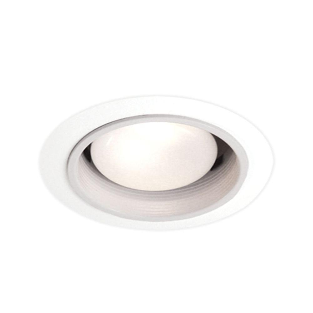 BAZZ 200 Series 4 in. White/Black Halogen or Incandescent Recessed