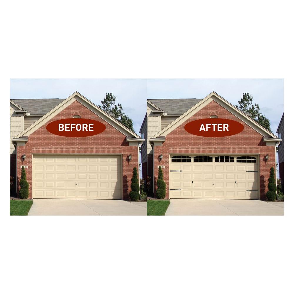 Crown Metalworks Black Premium Decorative Garage Handles 2 Pack