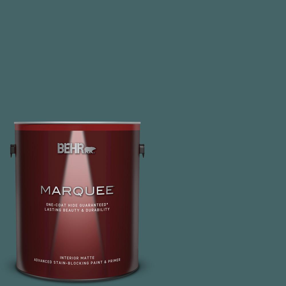 Behr Marquee 1 Gal Mq6 02 Walk Me Home One Coat Hide Matte Interior Paint And Primer In One - 