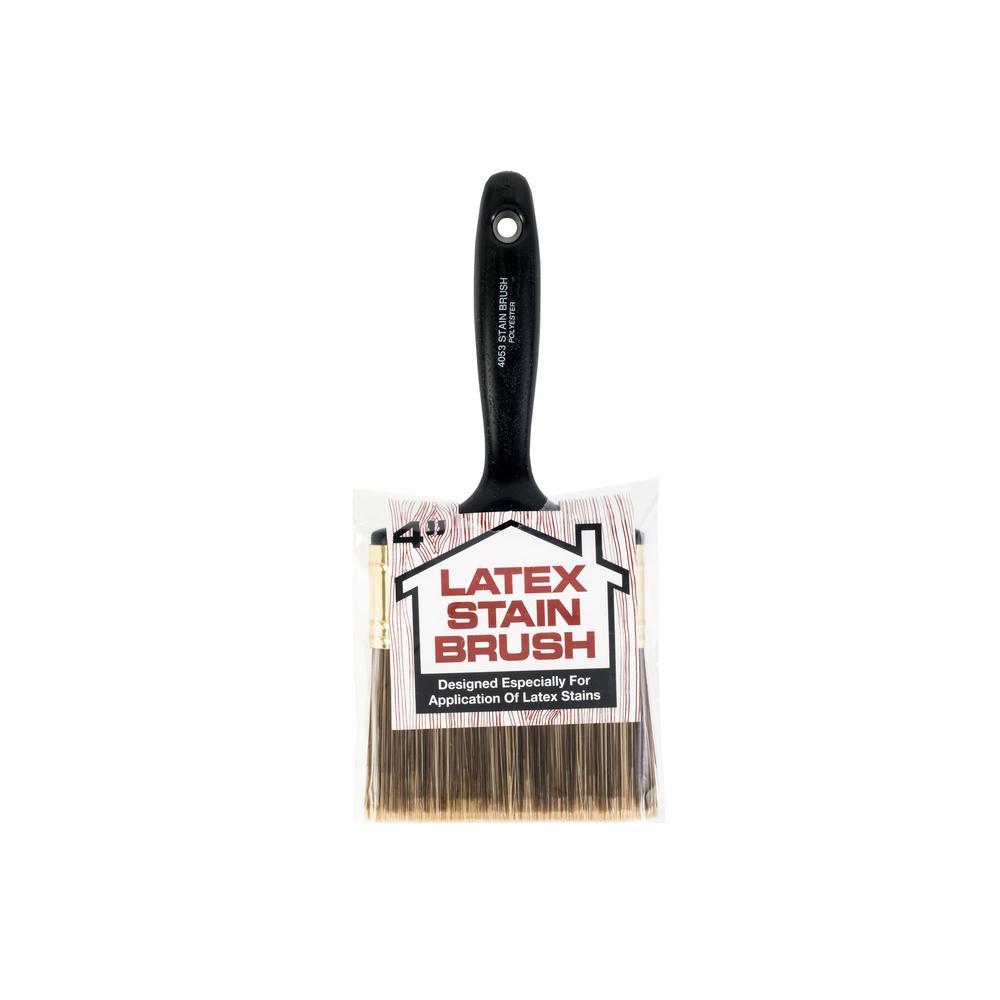 Wooster 4 in. Flat Latex Stain Brush0040530040 The Home Depot