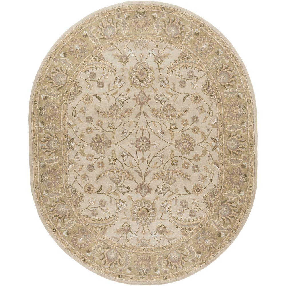 Oval Orange Area Rugs The Home Depot Charles Beige 6 Ft X 9 Oval Indoor Area Rug