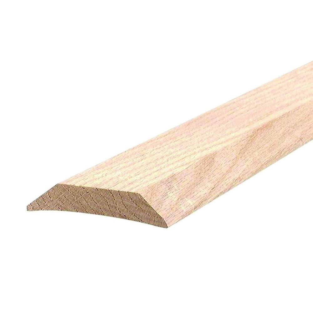 M D Building Products Low High Dome 3 1 2 In X 24 Unfinished Hardwood Threshold 99035024500 The Home Depot M D Building Products Low High Dome 3 1