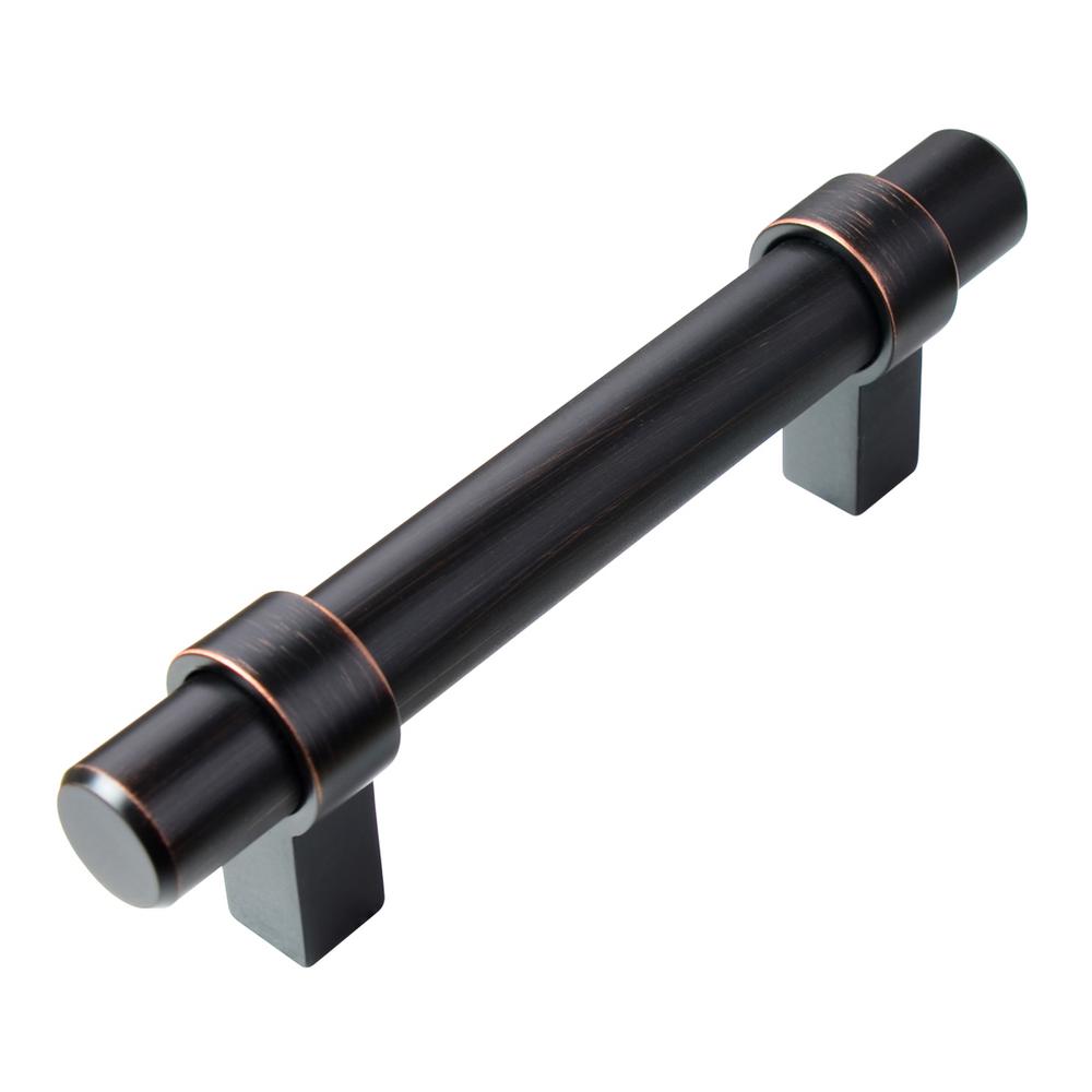 South Main Hardware 3 in. (76 mm) Oil Rubbed Bronze Modern Straight Bar