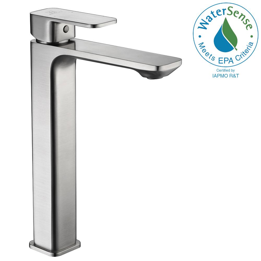 KOHLER Katun Single Hole Single Handle Bathroom Faucet in Vibrant Brushed NickelKR780374DBN
