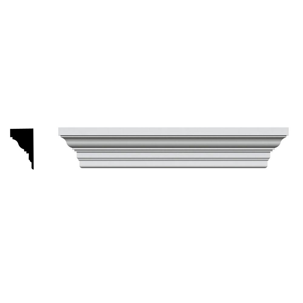 Ekena Millwork CRH04X29ST 29 Bottom 31 1//2 Top Width x 3 7//8 H x 1//4 P Standard Crosshead Width Width Factory Primed White