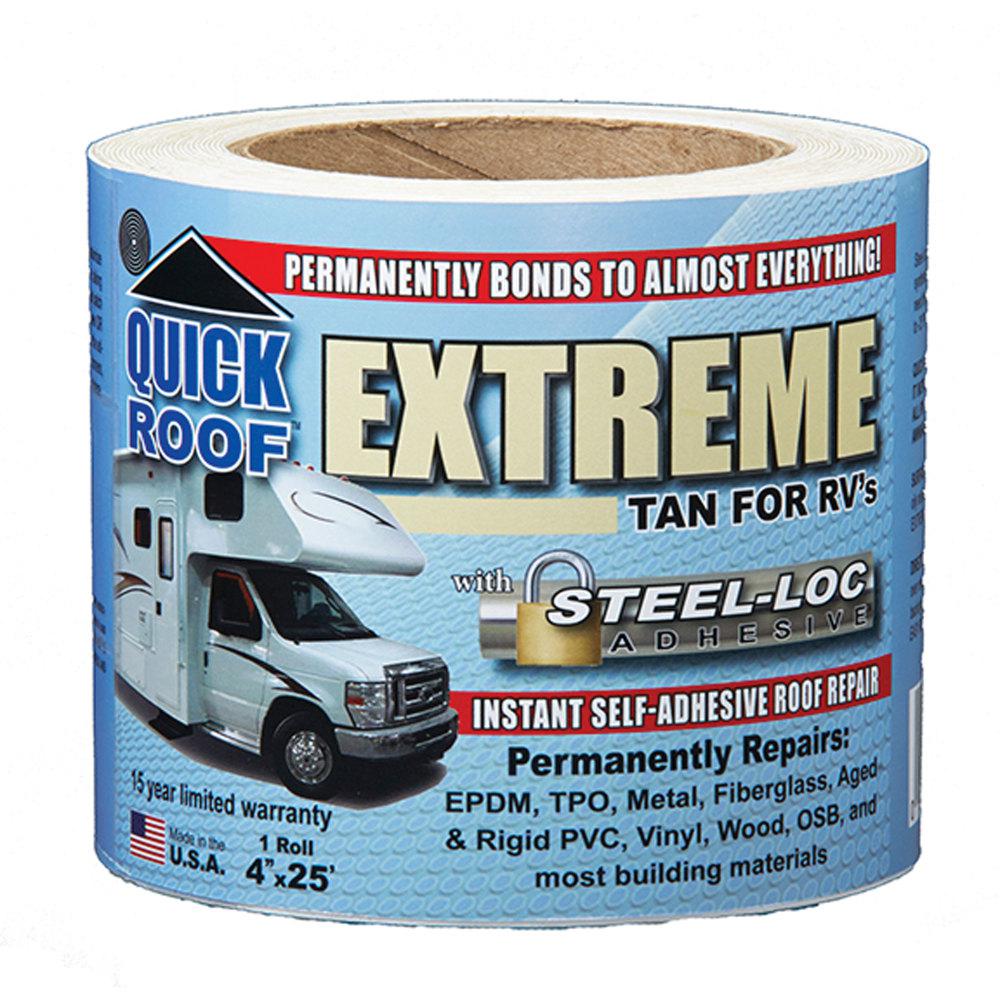 White for RVs Cofair UBE625 Quick Roof Extreme with Steel-Loc Adhesive 6 x 25