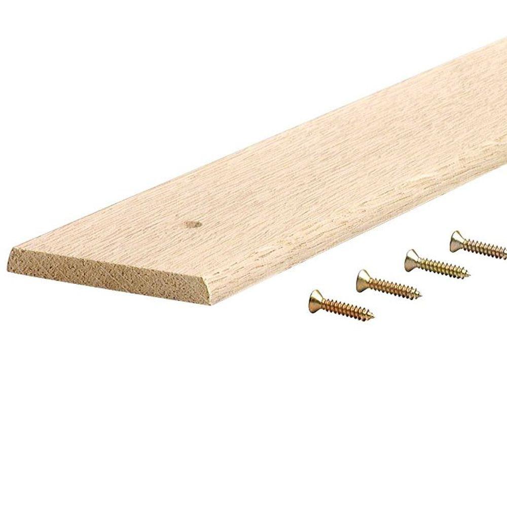 Engineered Wood Moulding Trim The Home Depot Unfinished 3 8 In X 72 Hardwood Seam