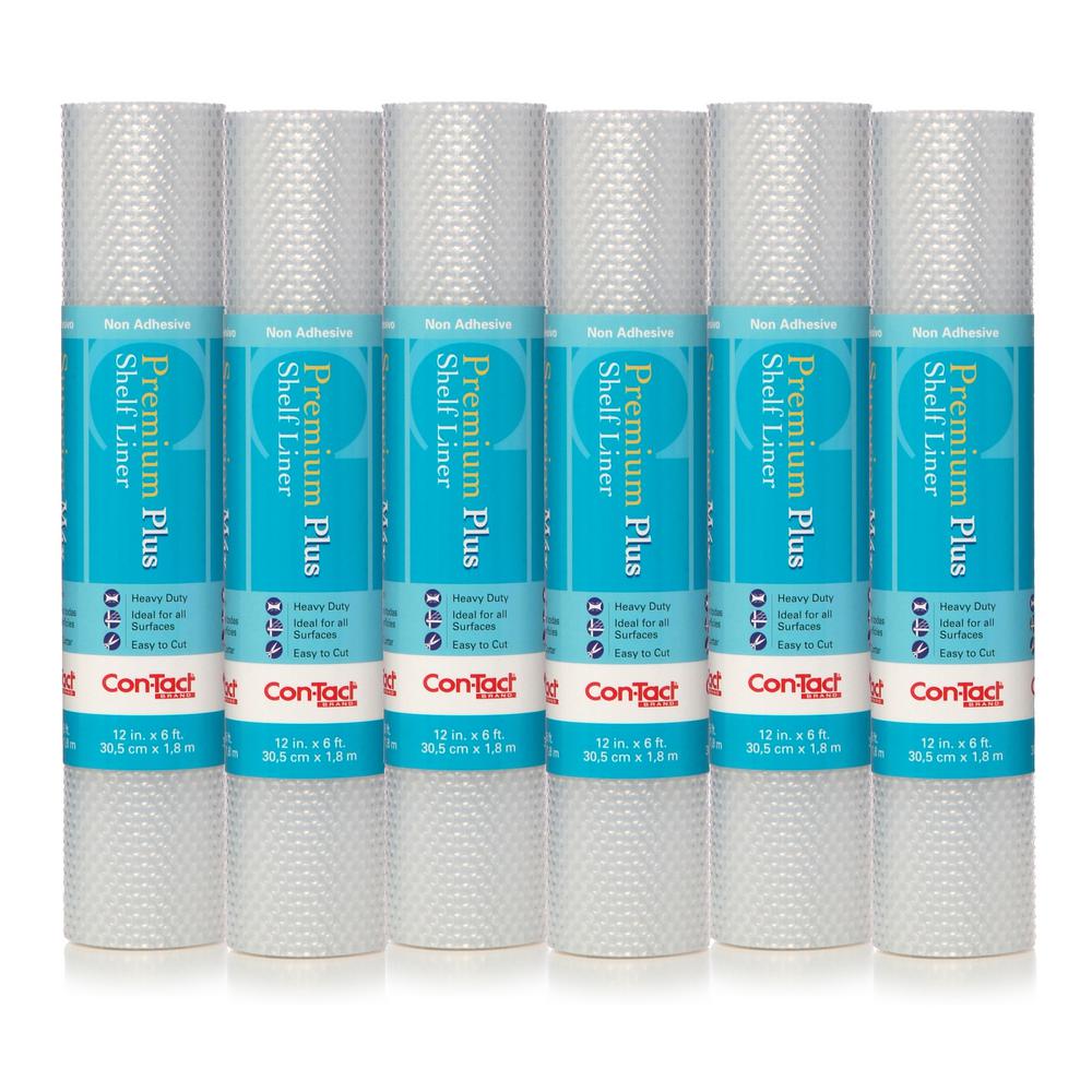 Con Tact Premium Plus Nova Crystal Clear Non Adhesive Shelf Drawer
