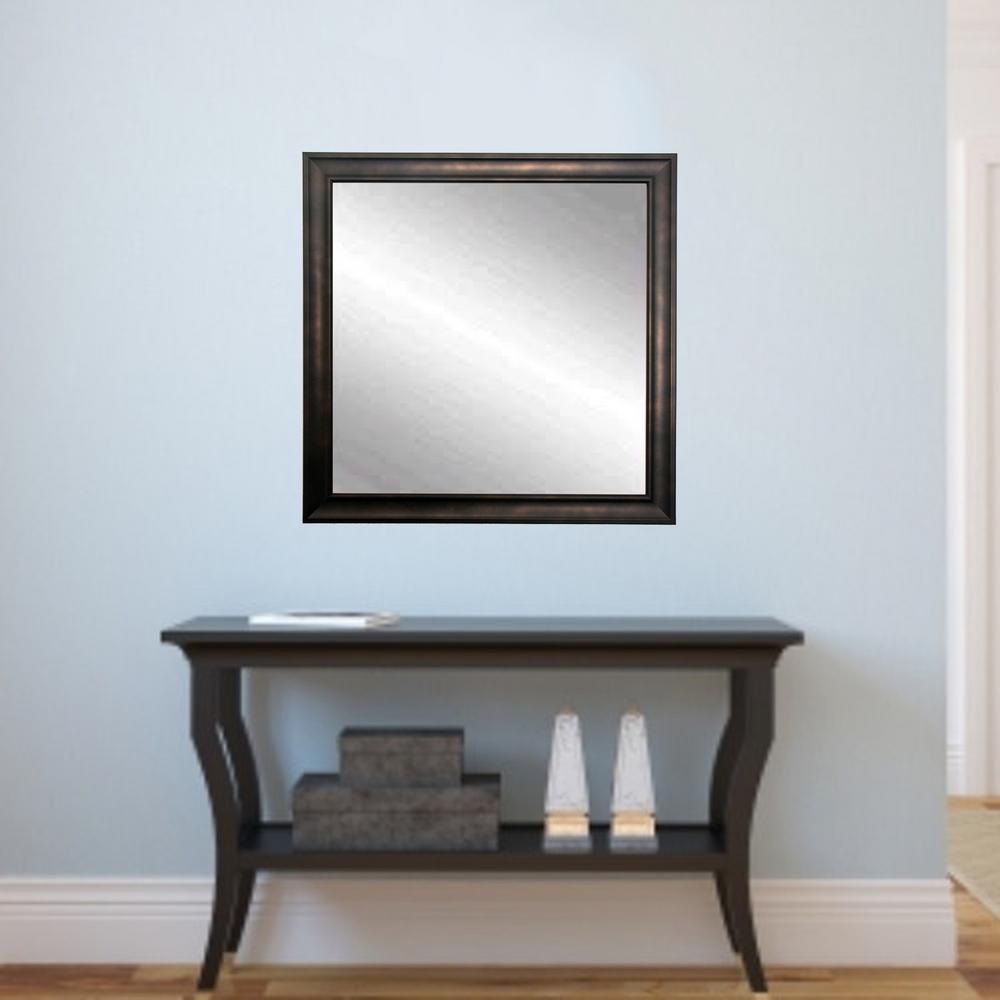 Traditional Clouded Bronze Framed Mirror