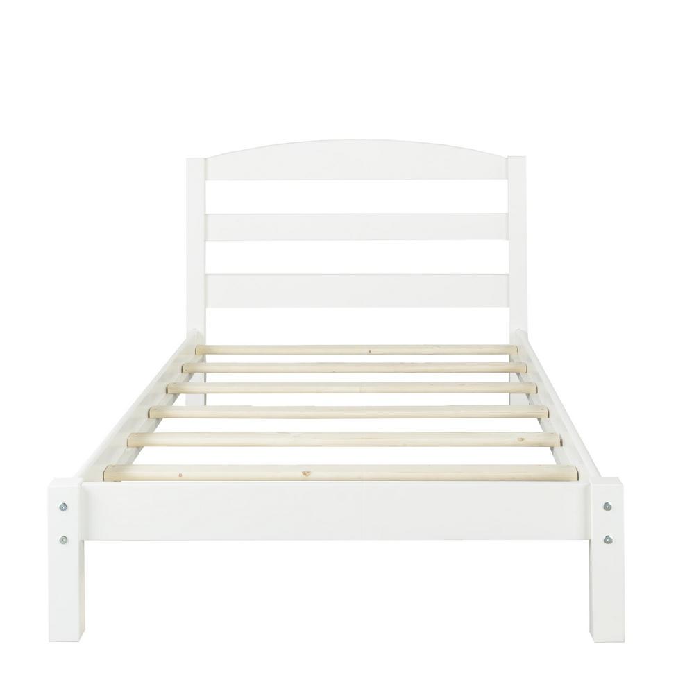 Dorel Braylon White Twin Size Bed Fh7428 W The Home Depot Braylon White Twin Size Bed