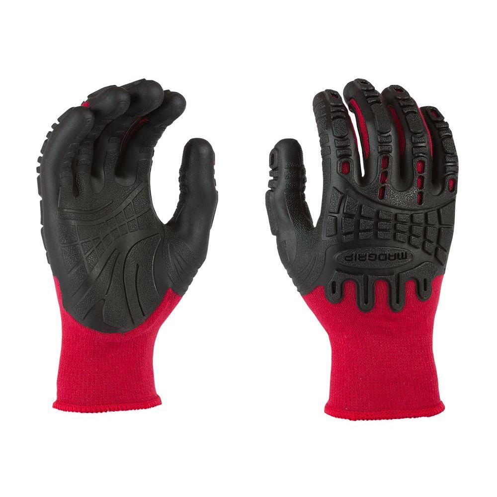UPC 061492540627 product image for Work Gloves: Mad Grip Safety Gloves Thunderdome Impact Large Flex Glove in Red/B | upcitemdb.com