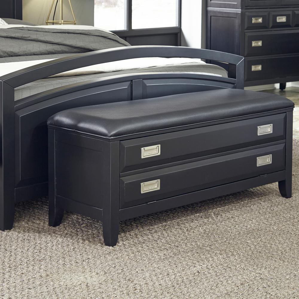 Home Styles Dining Benches Kitchen Room Furniture The Prescott Black Storage Bench