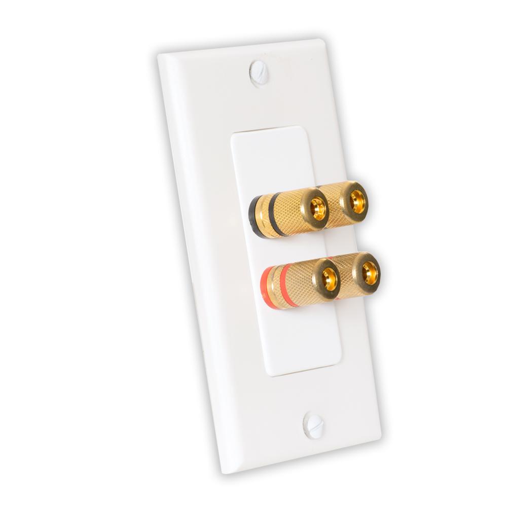 Theater Solutions By Goldwood Home Theater Speaker Wire Wall Plate