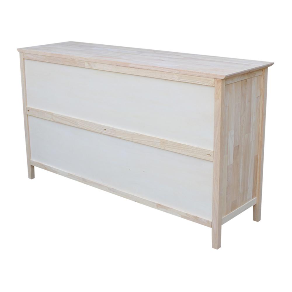 unfinished wood changing table dresser
