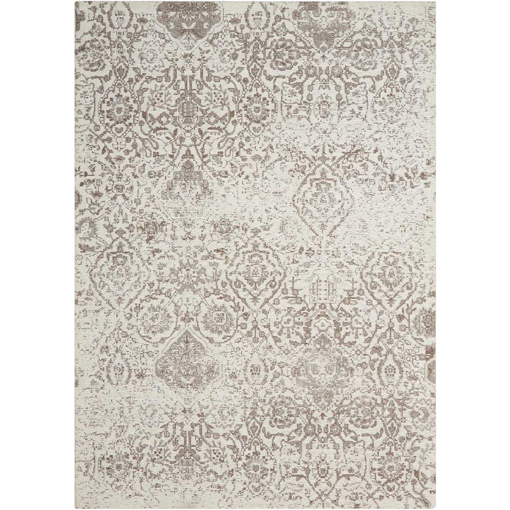Concord Global Trading Lara Soft Damask Ivory 7 ft. 10 in. x 10 ft. 6