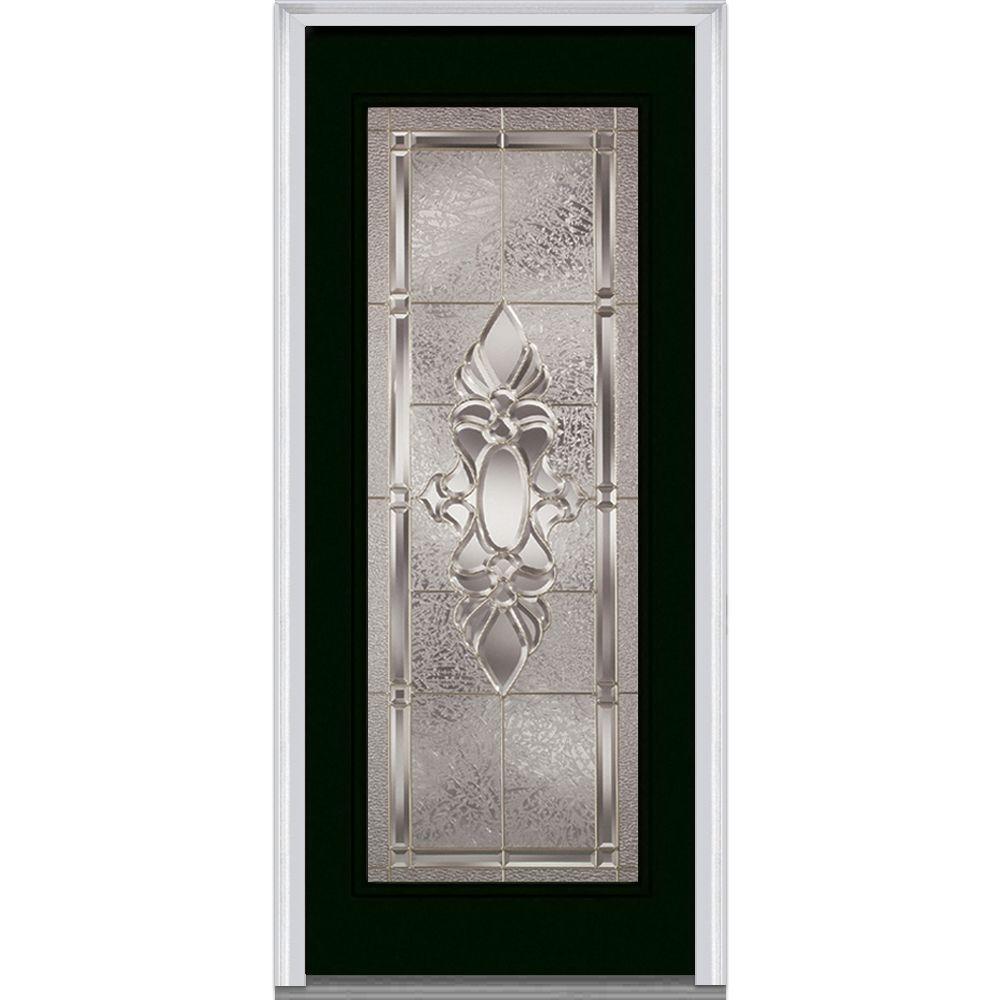 Mmi Door 36 In X 80 Heirloom Master Left Hand Inswing Full Lite Heirloom Master Left Hand Inswing Full Lite Decorative Painted Steel Prehung Front Door